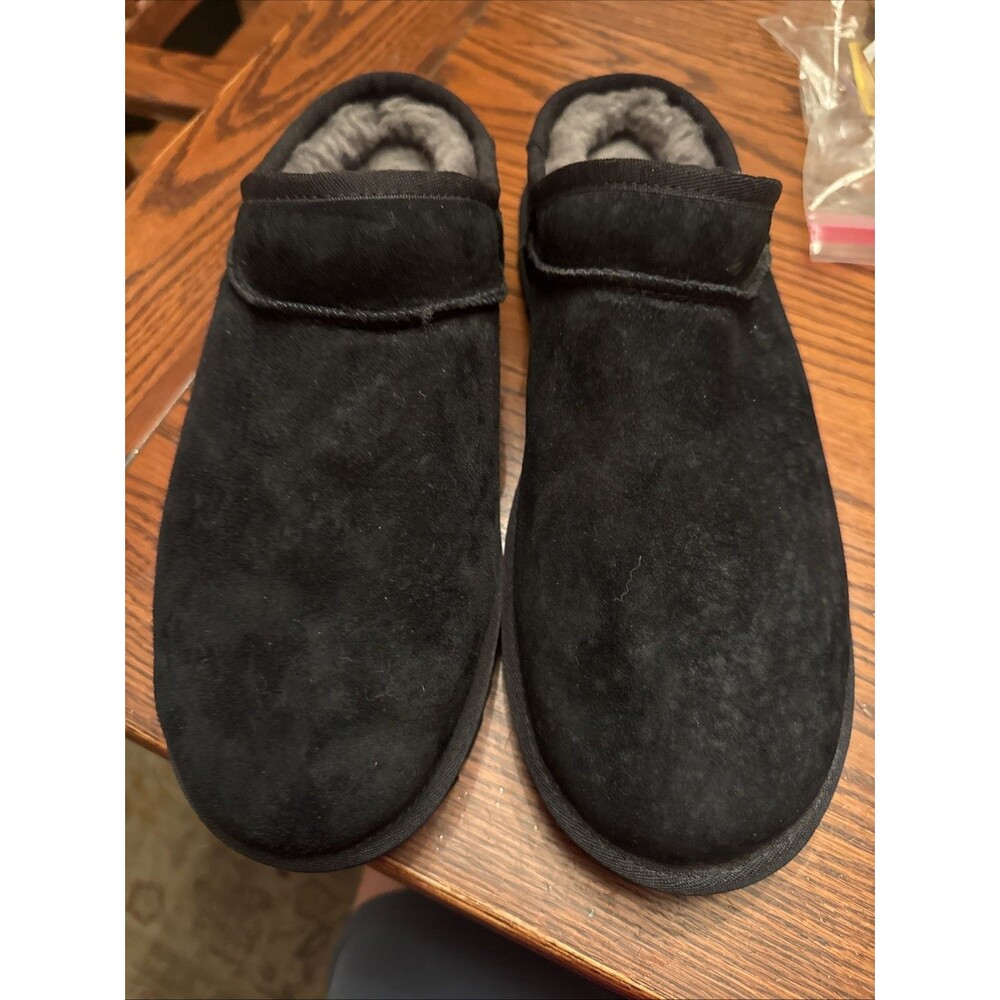 Ugg  Black Suede Classic Slip On Bootie Sz Us 10 As Pictures Brand New